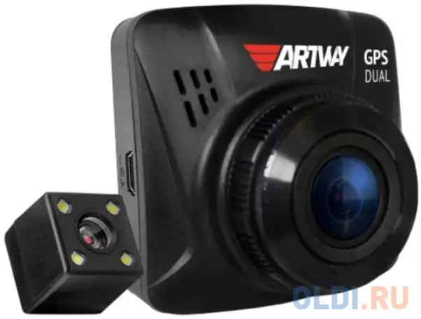 Видеорегистратор artway av-398 gps dual compact черный 12mpix 1080x1920 1080p 170гр., фотография 1