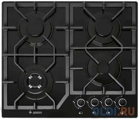 Варочная панель газовая gefest пвг 2232-01 черный, фотография 1