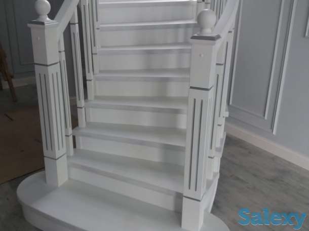 Лестница из массива дерева изготовление и / или установка, фотография 1