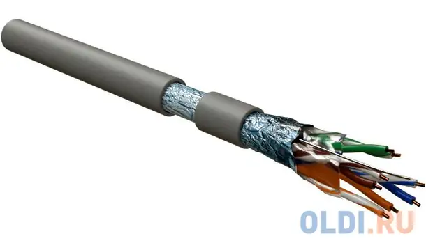 Hyperline futp4-c5e-s24-in-lszh-gy-305 (ftp4-c5e-solid-lszh-gy-305) (305 м) кабель витая пара f/­utp, фотография 1