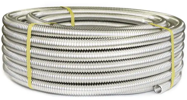 Труба гофрированная нержавеющая Диаметр: 12 мм; 15 мм; 18 мм, фотография 1