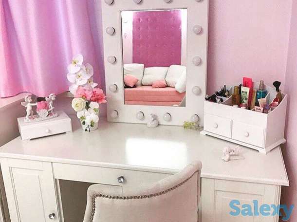 Гримерное макияжное напольное зеркало с подсветкой, фотография 2