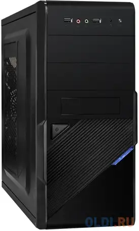 Корпус microatx exegate ex284020rus 400 вт чёрный, фотография 1