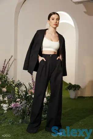 Черные брюки изо льна, фотография 1