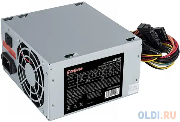 Блок питания atx 550 вт exegate ab550 ex282066rus-s, фотография 1