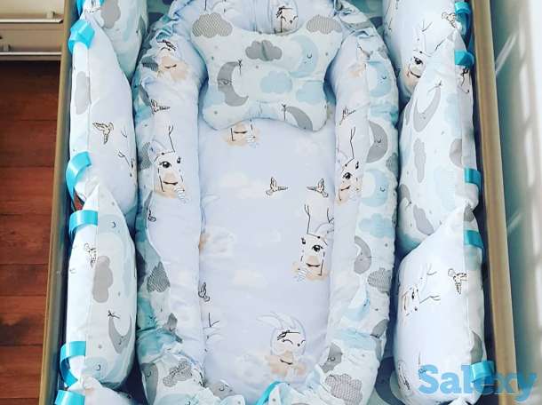 Бортики, кокон для новорождённых, фотография 7