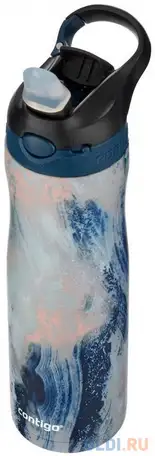 Термобутылка contigo ashland couture chill 0,59л синий белый, фотография 1