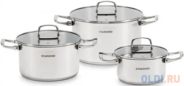 Набор кастрюль starwind chef compact, фотография 1