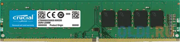 Оперативная память для компьютера crucial ct8g4dfs832a dimm 8gb ddr4 3200 mhz, фотография 1
