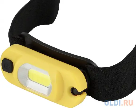 Фонарь налобный эра ga-801 желтый, фотография 1