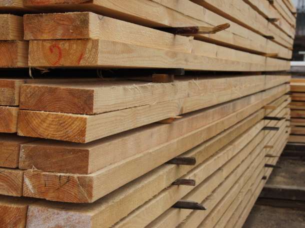 Доска обрезная, необрезая, брус., фотография 1