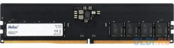 Оперативная память для компьютера netac basic dimm 8gb ddr5 4800 mhz, фотография 1