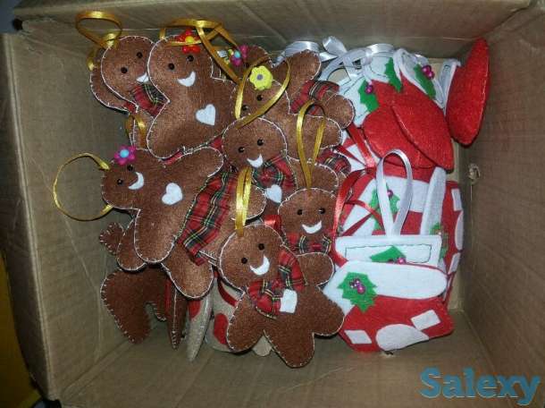 Новогодние игрушки из фетра, фотография 7