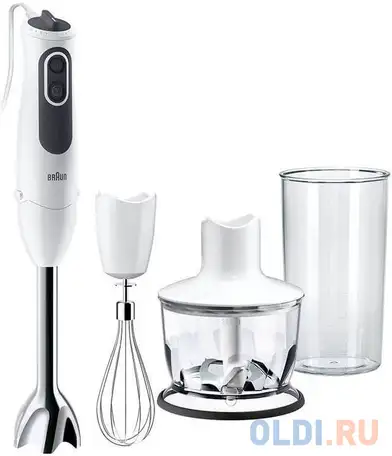 Блендер погружной braun mq 3135 wh sauce 750вт белый, фотография 1