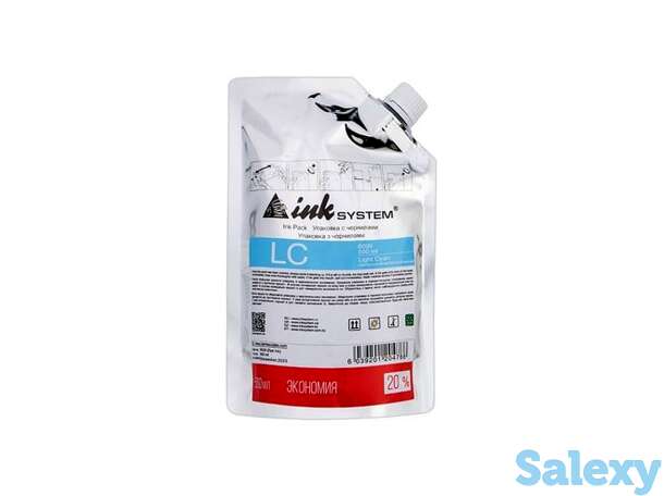 Светостойкие чернила inksystem light cyan, дой-пак 500 мл, фотография 1