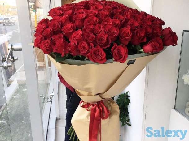 Метровые голландские розы! Свежие цветы. Доставка. Звоните!, фотография 4