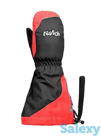 Варежки reusch 20-21 walter r-tex xt kids mitten black/fire red, фотография 1