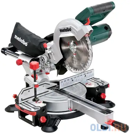 Торцовочная пила metabo kgs 216 m 1500вт 65мм, фотография 1