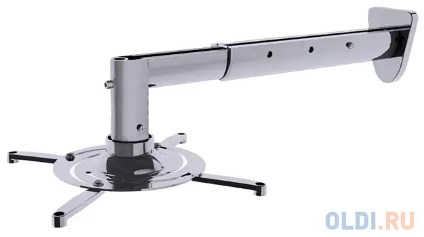 Кронштейн для проектора cactus cs-vm-pr05bl-al серебристый макс.10кг настенный и потолочный поворот, фотография 1