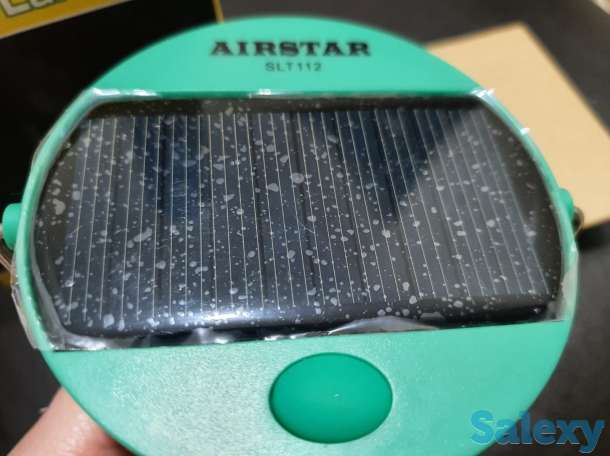 Cолнечный фонарик светодиодный фонарь топ качество с защитой от дождя, фотография 3