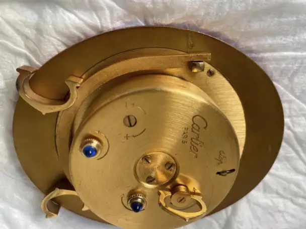 Винтаж 60-х Настольные часы-будильник Cartier, фотография 6