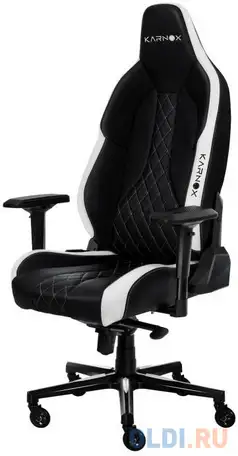 Кресло для геймеров karnox commander cr чёрный белый, фотография 1
