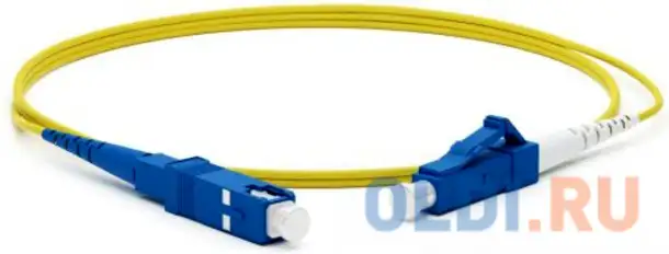 Hyperline fc-s2-9-lc/­ur-sc/­ur-h-1m-lszh-yl патч-корд волоконно-оптический (шнур) sm 9/­125 (os2), , фотография 1