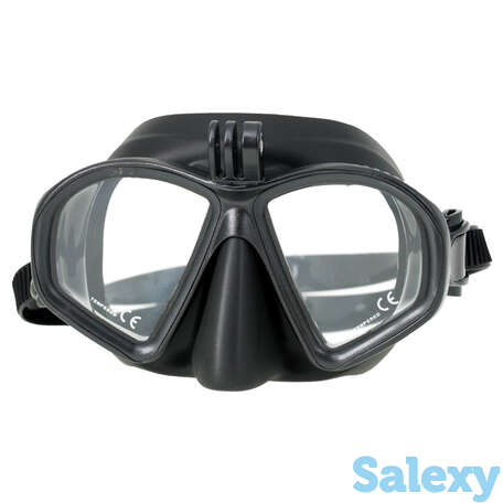 Маска marlin matte + gopro, черная, фотография 1