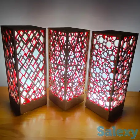 Красный Интерьерный лампа-ночник, фотография 10