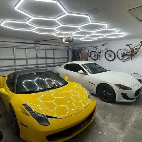 LED светильники соты линии любой рисунок для гаража, фотография 2