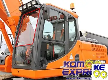 903-00076A Стекло лобовое верхнее закаленное для Doosan DX225lca, фотография 1