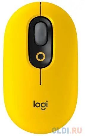 Мышь беспроводная logitech pop mouse blast жёлтый usb + bluetooth 910-006546, фотография 1