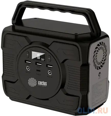 Мобильный аккумулятор cactus cs-pcs172 48000mah 2.1a 2xusb черный/серый, фотография 1