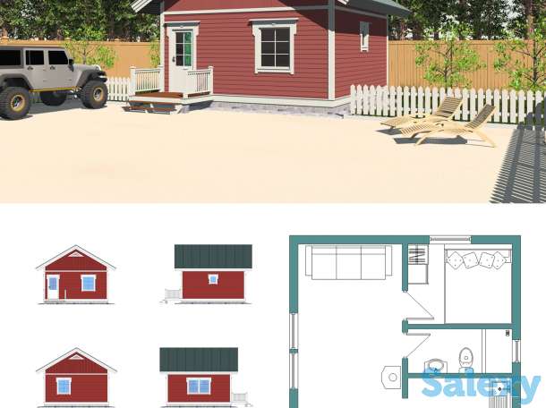 Дачные домики, загородные дома, фотография 1