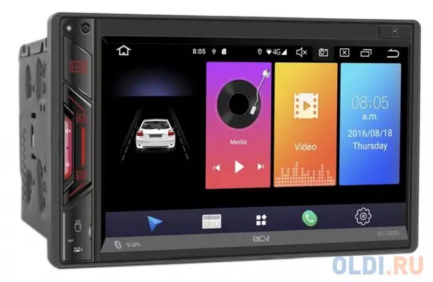 Автомагнитола acv ad-6900 2din 4x50вт, фотография 1