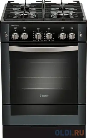 Газовая плита gefest пг 6500-02 0044 черный, фотография 1