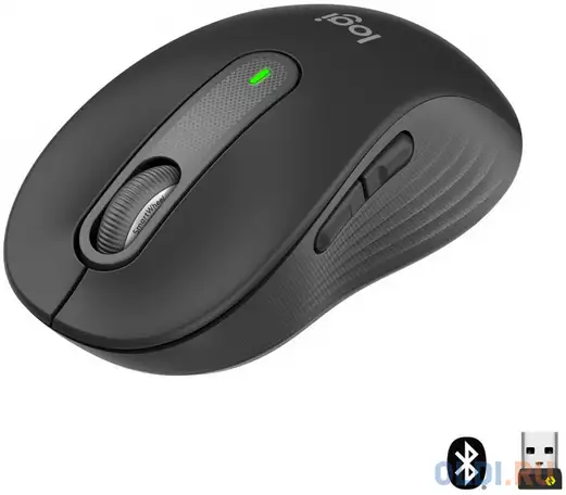 Мышь беспроводная logitech signature m650 графитовый usb + bluetooth 910-006253, фотография 1