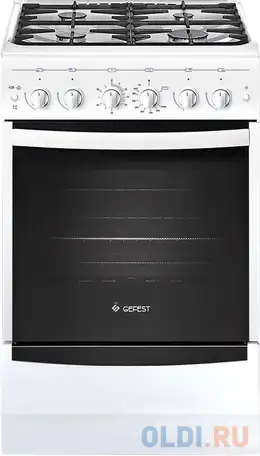 Газовая плита gefest пг 5100-02 0002 белый, фотография 1