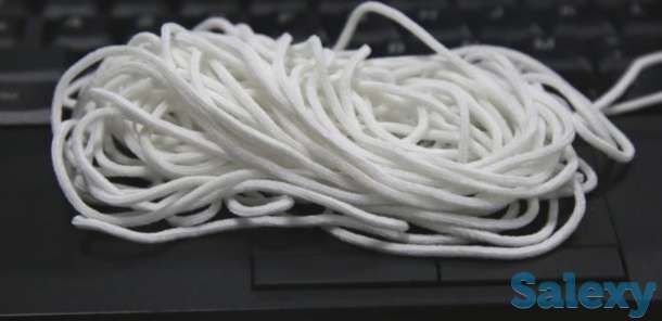 шнур эластичный белый длямасок, фотография 2