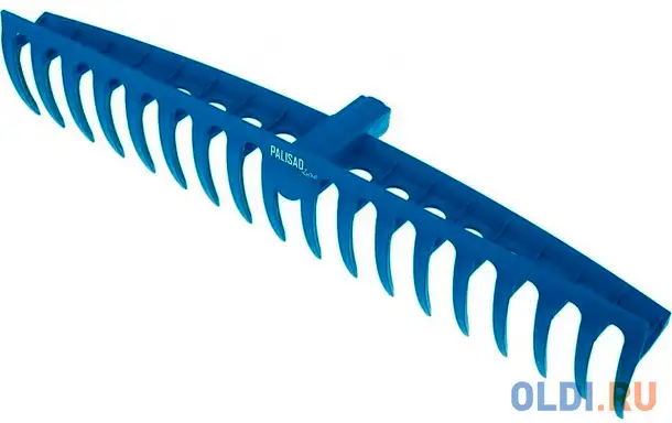 Грабли пластиковые, 565 мм, 18 плоских зубьев, усиленные, luxe// palisad, фотография 1