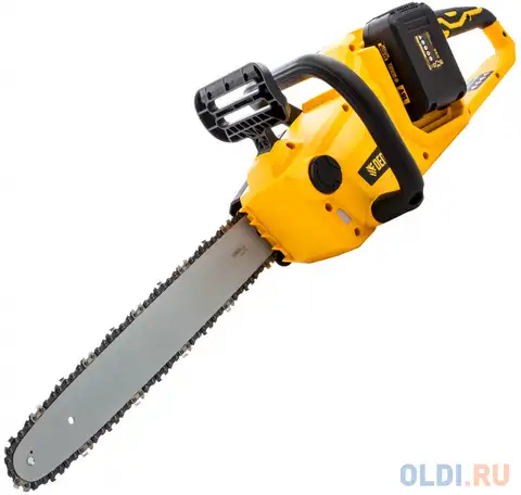 Цепная пила аккумуляторная бесщет. rcs400-36, li-ion, 36 в, 4 ач, шина, фотография 1