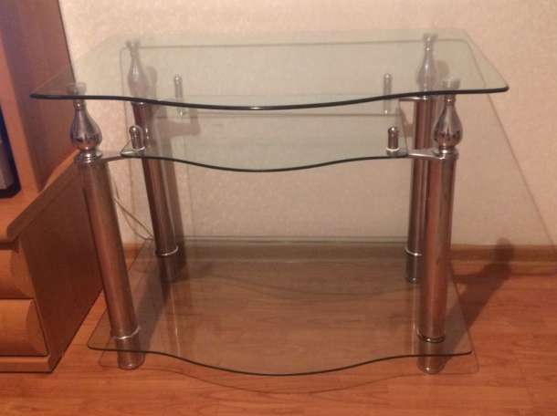 Продам стеклянный стол для телевизора , фотография 3
