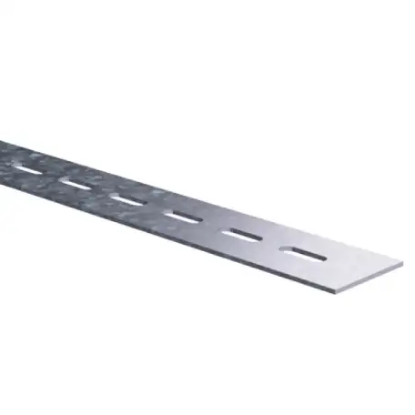 Полоса перфорированная оцинкованная, B 20-40 мм, s 6 мм, L 4 м, Марка: 3пс; 3сп, фотография 1
