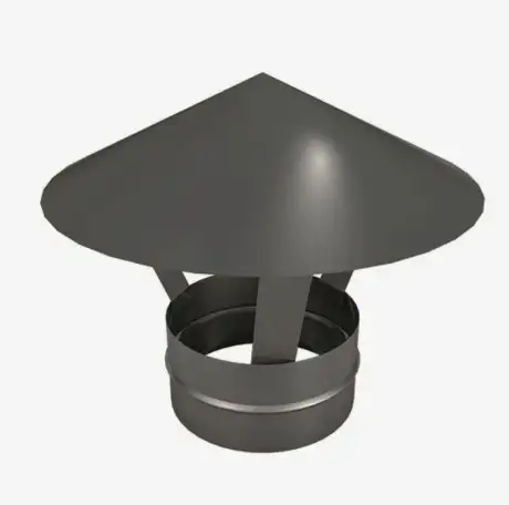 Круглый зонт оцинкованный, D 50-1600 мм, s 0,5-0,9 мм, H 150.-1265 мм, Вид: вентиляционный; грибок..., фотография 1