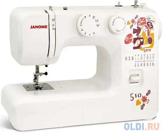 Швейная машина janome sew dream 510 белый, фотография 1