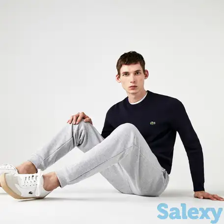 Мужской свитер lacoste с круглым вырезом из органического хлопка, фотография 1