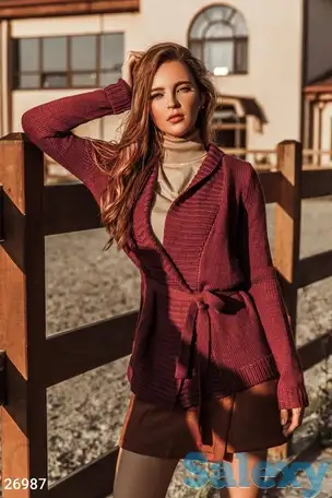 Кардиган с воротником, фотография 1