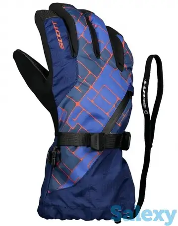 Перчатки scott glove jr ultimate premium pacific blue/maroccan red, фотография 1