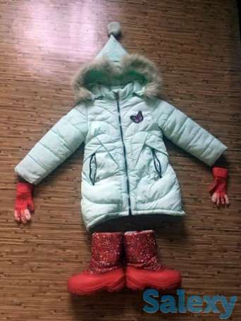 Куртка на 5-6 лет+сапожки+перчатки, фотография 1