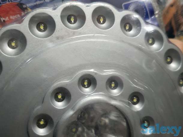 Портативный Фонарик светодиодный кемпинг, фонарь на 4 батарейках 30 часов работы, фотография 2